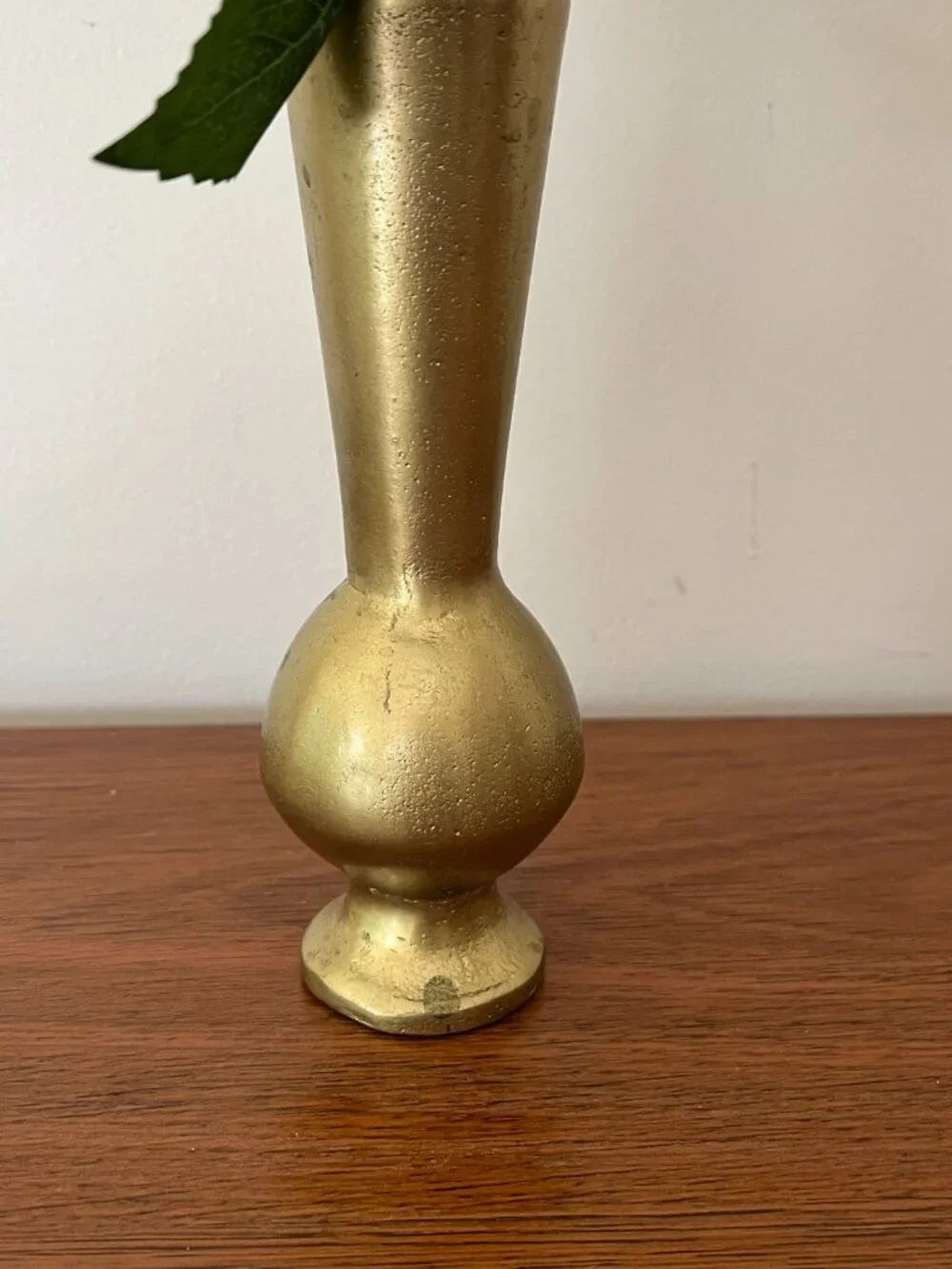 Everly Quinn Handmade Metal Bud Vase Brass Gold Finish Peony Flower